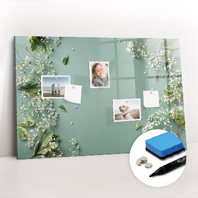 Magnetic board for drawing Delicate flowers