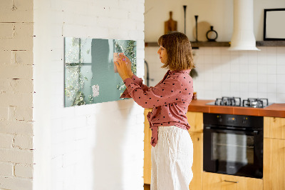 Magnetic board for drawing Delicate flowers