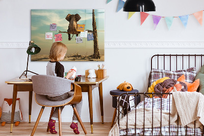 Magnetic board for drawing Elephant on a tree