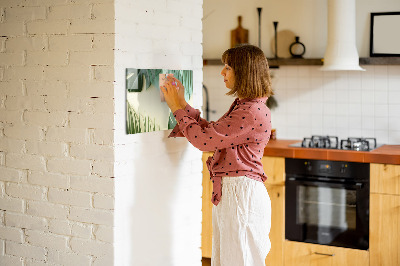 Dry erase magnetic board Monstera leaves