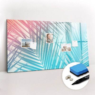 Magnetic dry erase board Tropical palm tree