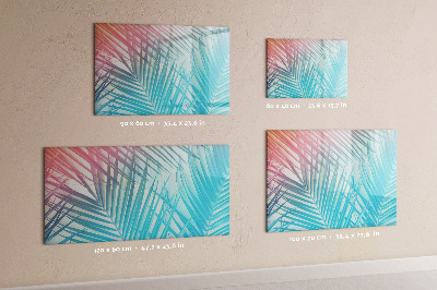 Magnetic dry erase board Tropical palm tree