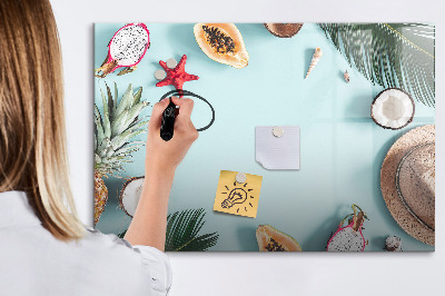 Magnetic dry erase board Summer composition
