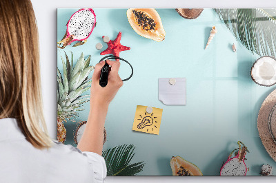 Magnetic dry erase board Summer composition