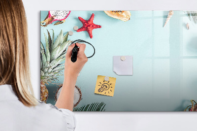 Magnetic dry erase board Summer composition