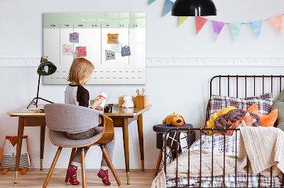 Magnetic dry erase board Weekly planner