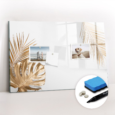 Magnetic dry erase board Tropical leaves