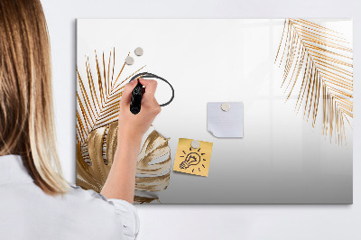 Magnetic dry erase board Tropical leaves