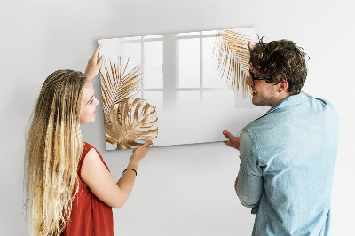 Magnetic dry erase board Tropical leaves