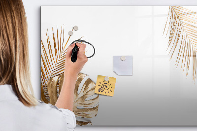 Magnetic dry erase board Tropical leaves