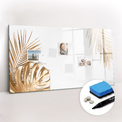Magnetic dry erase board Tropical leaves