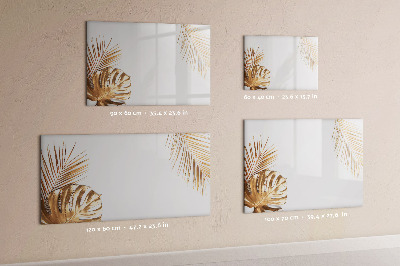 Magnetic dry erase board Tropical leaves