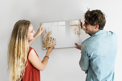 Magnetic dry erase board Tropical leaves