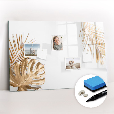 Magnetic dry erase board Tropical leaves