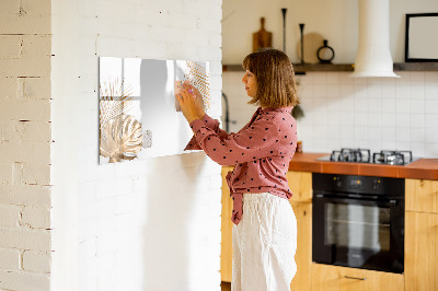 Magnetic board for writing Tropical leaves