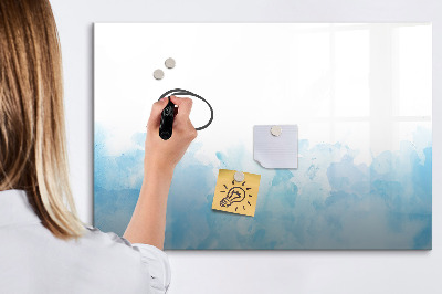 Magnetic dry erase board Painted spots