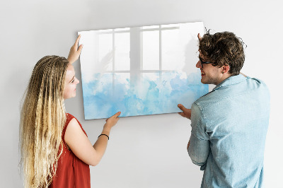 Magnetic dry erase board Painted spots