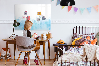 Magnetic dry erase board Painted spots