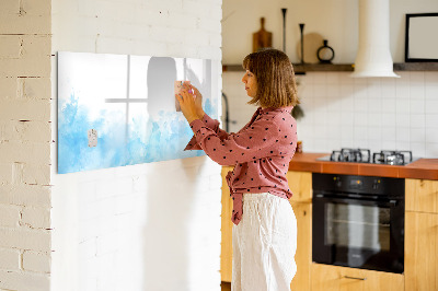 Magnetic dry erase board Painted spots