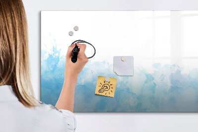 Magnetic dry erase board Painted spots
