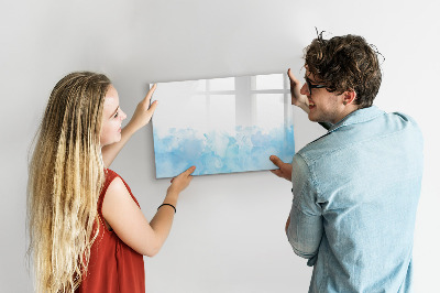 Magnetic dry erase board Painted spots