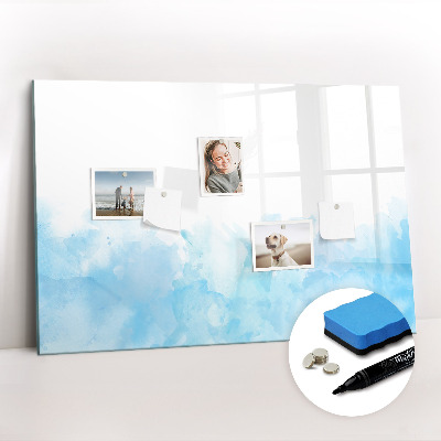 Magnetic dry erase board Painted spots