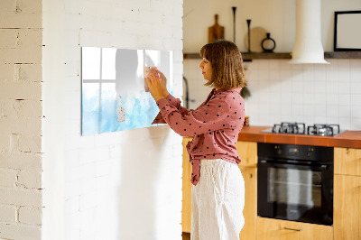 Magnetic dry erase board Painted spots