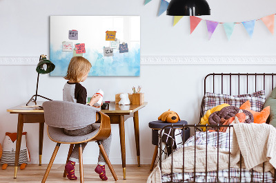 Magnetic dry erase board Painted spots