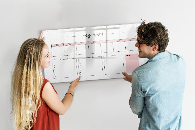 Magnetic dry erase board My weekly planner