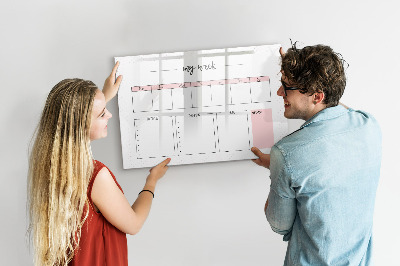 Magnetic dry erase board My weekly planner
