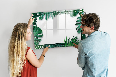 Magnetic dry erase board Tropical leaves