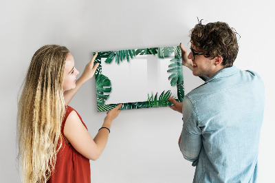 Magnetic dry erase board Tropical leaves