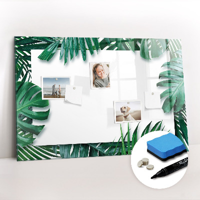 Magnetic board for drawing Tropical leaves