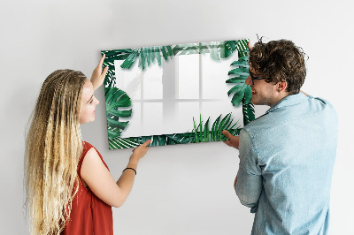 Magnetic dry erase board Tropical leaves