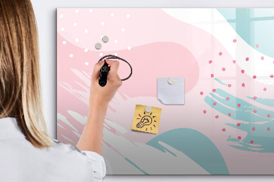 Dry erase magnetic board Pastel abstraction