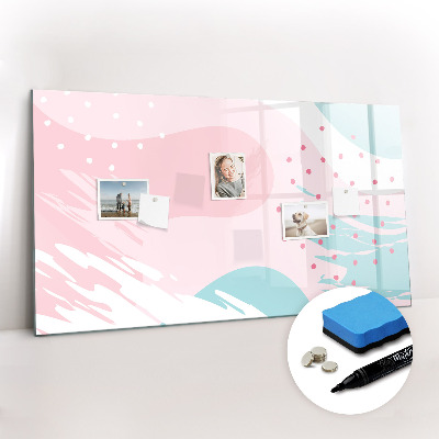 Dry erase magnetic board Pastel abstraction