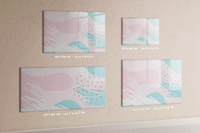 Dry erase magnetic board Pastel abstraction