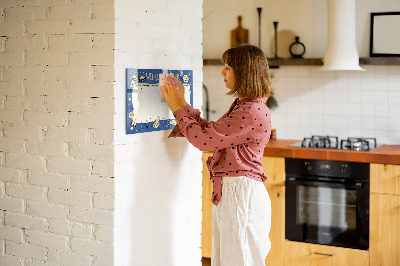 Dry erase magnetic board Cosmic planner