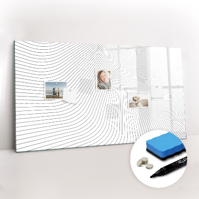Dry erase magnetic board Lines abstraction