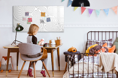 Dry erase magnetic board Lines abstraction