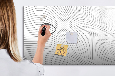 Dry erase magnetic board Lines abstraction