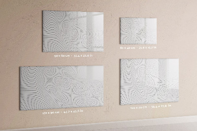Dry erase magnetic board Lines abstraction