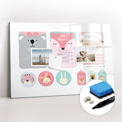Magnetic dry erase board Happy bookmarks