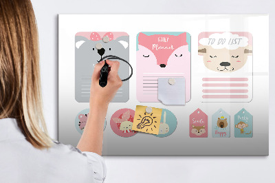 Magnetic dry erase board Happy bookmarks