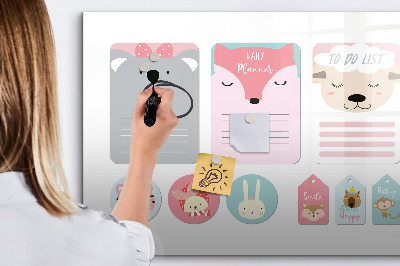 Magnetic dry erase board Happy bookmarks