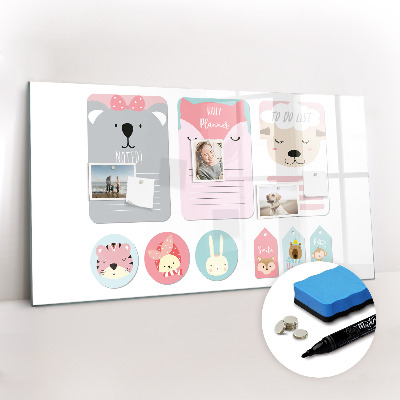 Magnetic dry erase board Happy bookmarks
