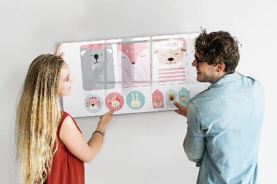 Magnetic dry erase board Happy bookmarks
