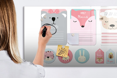 Magnetic dry erase board Happy bookmarks