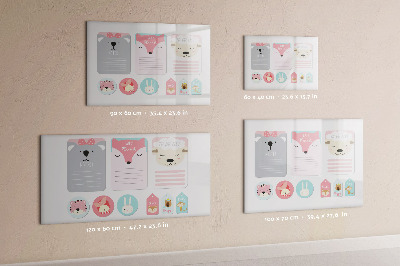 Magnetic dry erase board Happy bookmarks