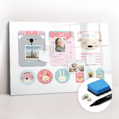 Magnetic dry erase board Happy bookmarks